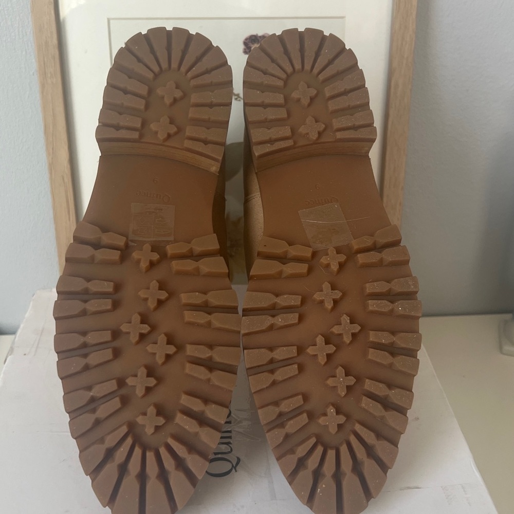 Quince Tan Heeled Boots - Picture 9 of 10